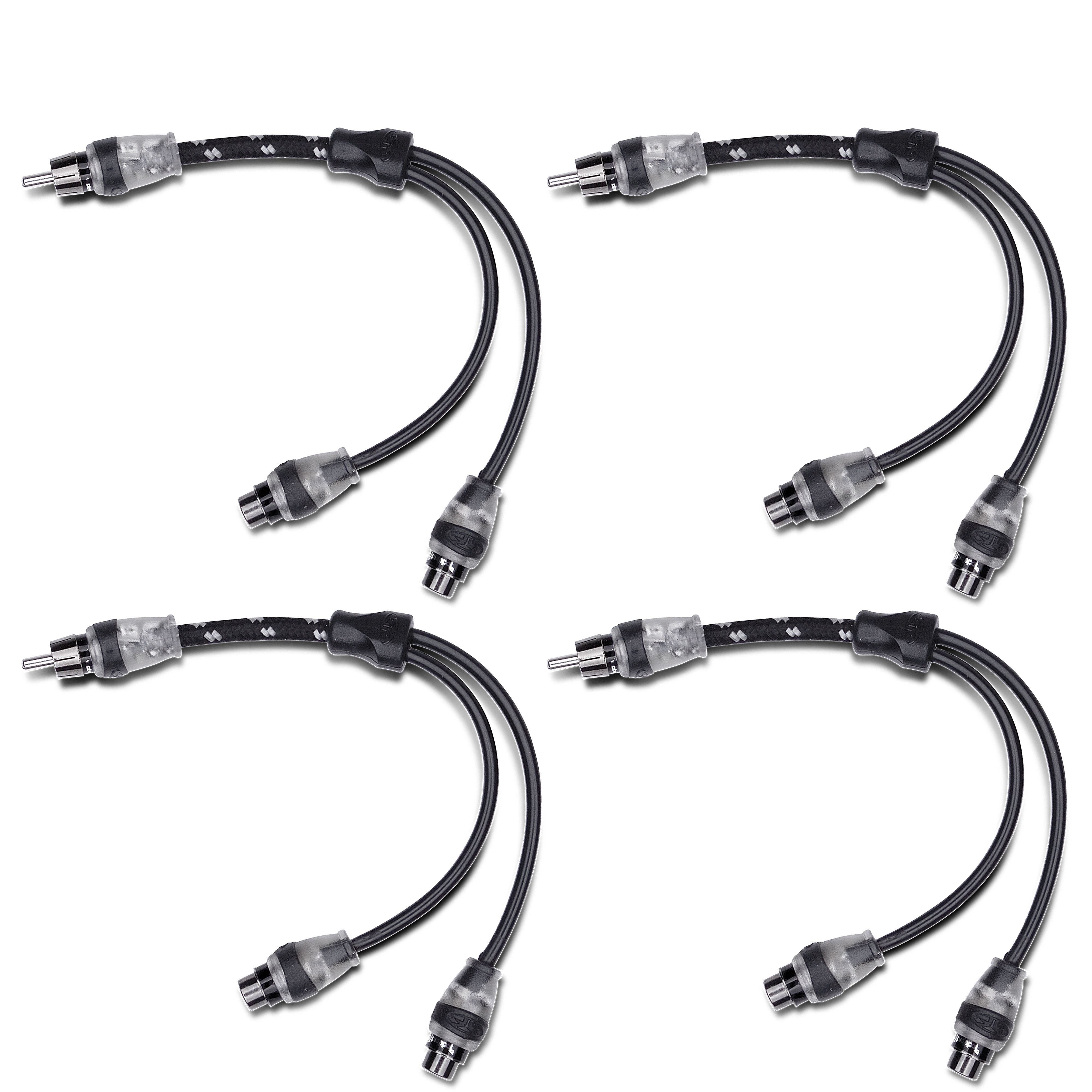 Rockford Fosgate RFITY-1M 1x Male to 2x Female RCA Y-Adapter