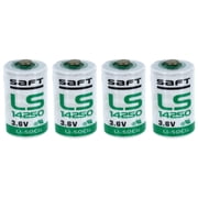 4x SAFT LS14250 1/2 AA STD 3.6V Lithium Thionyl Chloride Battery
