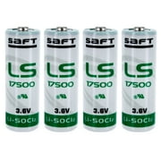 4x SAFT LS17500 A 3.6V Lithium Thionyl Chloride Li-SOCl2 Battery