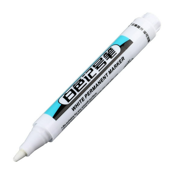 4x/Set Waterproof Marker Pens White Paint Marker Pens Quick-drying Markers Permanent Markers for Carpenters-Builder