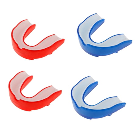4x Silicone Alignment Mouth Guards Boxing MMA Protector Gum