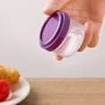 thumbnail image 1 of 4x Tiny Sauce Containers,Portion Cups,Clear Plastic Reusable Condiment Cups Containers,Small Plastic Condiment Containers with Lids,for Salad Dressing Sauce Condiment Snack Souffle and Salsa,Purple, 1 of 8