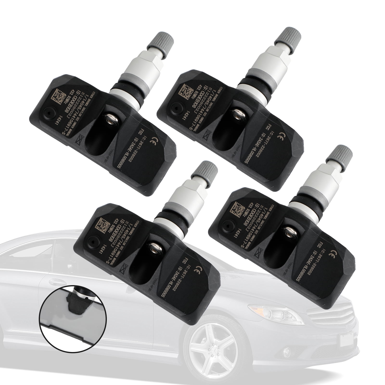 4-Pack TPMS Sensors For 2013-2018 Ford Police Interceptor Utility – Direct Fit