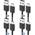 thumbnail image 1 of Afflux (4 Pack) USB-A to USB-C Fast Charger Type C Charging Cord Cable Compatible with iPhone 17 / 16 / 15 Pro Max Plus Air, Samsung Galaxy S25 S24 S23 S22 Ultra, iPad Pro, Universal (3ft, Black), 1 of 6
