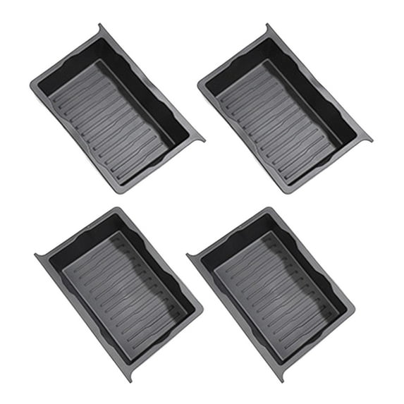 4x Under Seat Storage Box Hidden Tray Interior Accessories Replacement Container