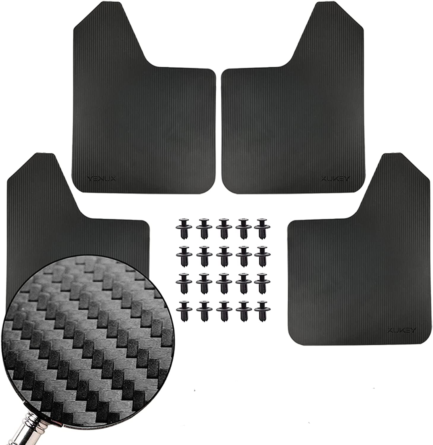 4x Universal Mud Flaps Splash Guards Mudguards Mudflap for Honda Toyota