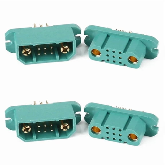 4x VTOL MPX Connector 9+2 with Power Male Female Portable Dual Power Fixed Wing Quick Release Plug for RC UAV Aircraft,2 x Male Release Plug(9+2 with Power) 2 x Female Release Plug(9+2 with Power)