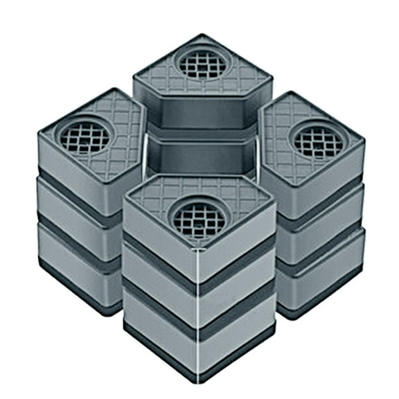 4x Washing Machine Anti Pad Heighten Anti-slip Pad Furniture Leveling Foot Base for Keep the Equipment Stable