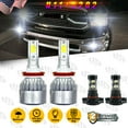 thumbnail image 1 of 4x White LED High/Low Beam Headlight Fog Light Bulbs For 2011-2014 Dodge Charger, 1 of 7