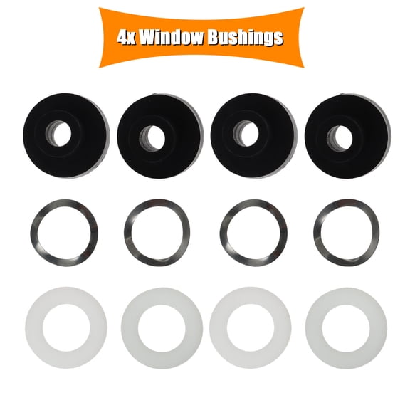 4x Window Bushings Replacement for Mazda Miata 1.6L 1.8L 2-Door 1990-2005