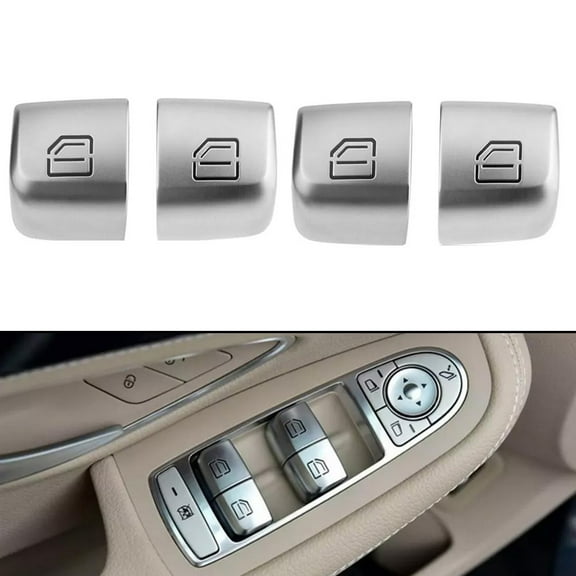 4x Window Switch Repiar BUTTONS For Mercedes C300 C63 C350 GLC300 C-Class
