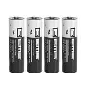 4x eemb er14505 aa 3.6v lithium battery 2700mah li-socl? ul certified 3.6 volt lithium thionyl chloride battery non-rechargeable