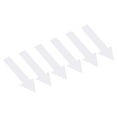 thumbnail image 1 of 4x1.2" Arrow Sticker Directional Sign Adhesive Removable Floor Decal, White, 15Set / 90 Pack, 1 of 6