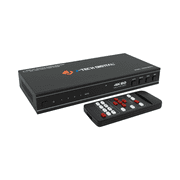 4x1 HDMI Multi-viewer & Seamless Switcher 4K 60Hz | 4 In 1 Out w/ 8 Display Modes, Audio Extract, Aspect Ratio Change, OSD, PiP, PBP, Quad Viewing by J-Tech Digital [JTECH-MV41A]