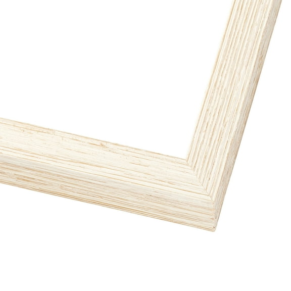 4x10 Barnwood Shadow Box White Picture Frame - UV Acrylic, Backing, Hanging Hardware