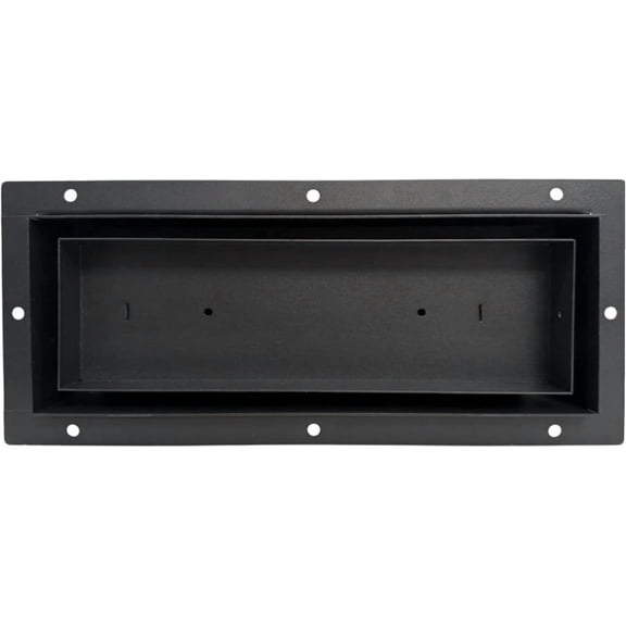 4x10 Flush Metal Floor Vent - Hidden Undermount 3-Piece Custom Heavy Duty Insert Register, Completely Flush Walkable Tileable Grille Vent Cover, Adjustable Airflow & 2 Year Warranty -
