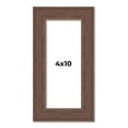 thumbnail image 1 of 4x10 Frame Brown Farmhouse Solid Wood Picture Frame Width 1.5 Inches | Interior Frame Depth 0.5, 1 of 8