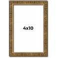 thumbnail image 1 of 4x10 IN Frame Gold Kingsley Distressed Solid Wood Picture Frame Width 0.75 Inches | Interior Frame, 1 of 8