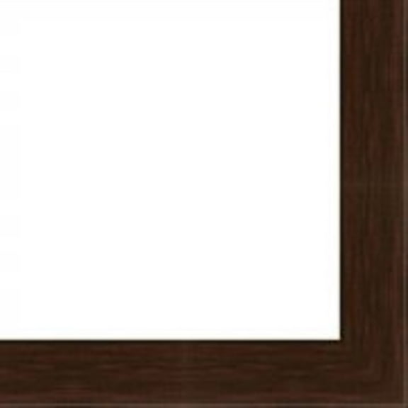 4x10 In Flat Dark Cherry Wood Frame- "The Edge" Medium - Great for Posters, Photos, Art Prints,