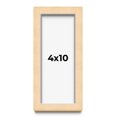thumbnail image 1 of 4x10 In Frame Beige Real Wood Picture Frame Width 0.75 inches | Interior Frame Depth 0.5 inches |, 1 of 8