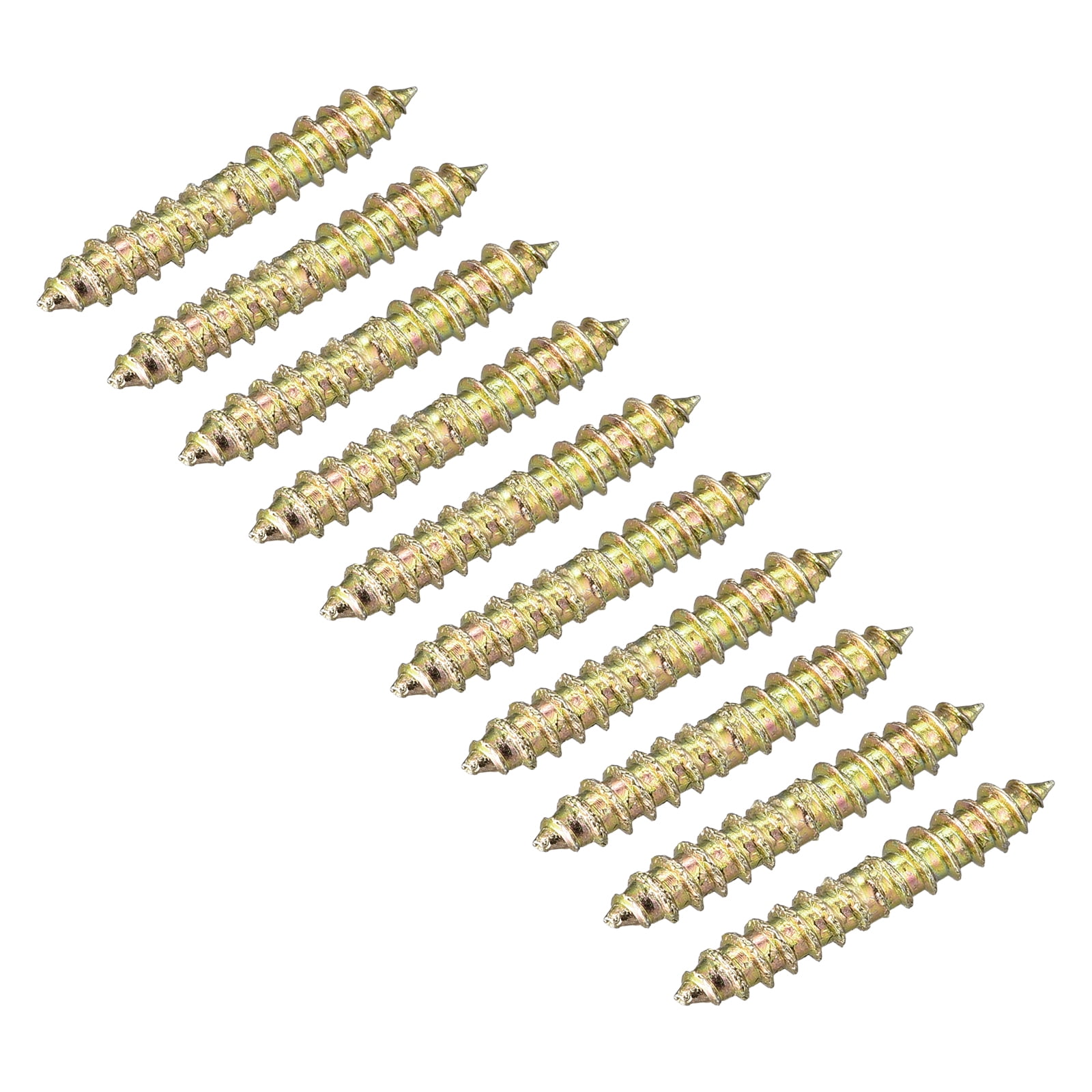 4x11mm Hanger Bolts, 48 Pack Double Ended Self-Tapping Thread Dowel Screws