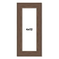thumbnail image 1 of 4x12 Frame Brown Farmhouse Solid Wood Picture Frame Width 1.5 Inches | Interior Frame Depth 0.5, 1 of 8
