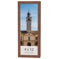 thumbnail image 1 of 4x12 Frame Brown Farmhouse Solid Wood Picture Frame Width 1.5 Inches | Interior Frame Depth 0.5, 1 of 8