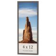 thumbnail image 1 of 4x12 IN Frame Blue Kingsley Pewter Solid Wood Picture Frame Width 0.75 Inches |Interior Depth 0.5, 1 of 8