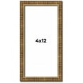 thumbnail image 1 of 4x12 IN Frame Gold Kingsley Distressed Solid Wood Picture Frame Width 0.75 Inches | Interior Frame, 1 of 8