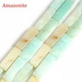 thumbnail image 1 of 4x13mm Loose Rectangular Beads Chakra Crystals Gemstone Bar Spacer 15'' Jewelry, 1 of 7