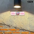 4x16 Inch Aluminum Metal Sign, Decorative Welcome Floral Bouquet ...