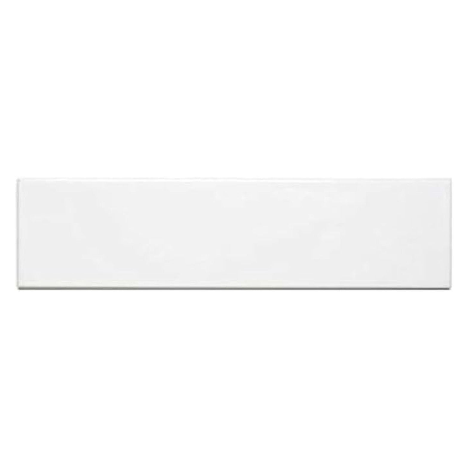 4x16 White Matte Ceramic Subway Wall Tile for Kitchen Backsplash Bathroom Shower Accent Walls Modern Decor Rectangular Tile (Box Covers 15 Sqft - Exact Size 4.25"x16")