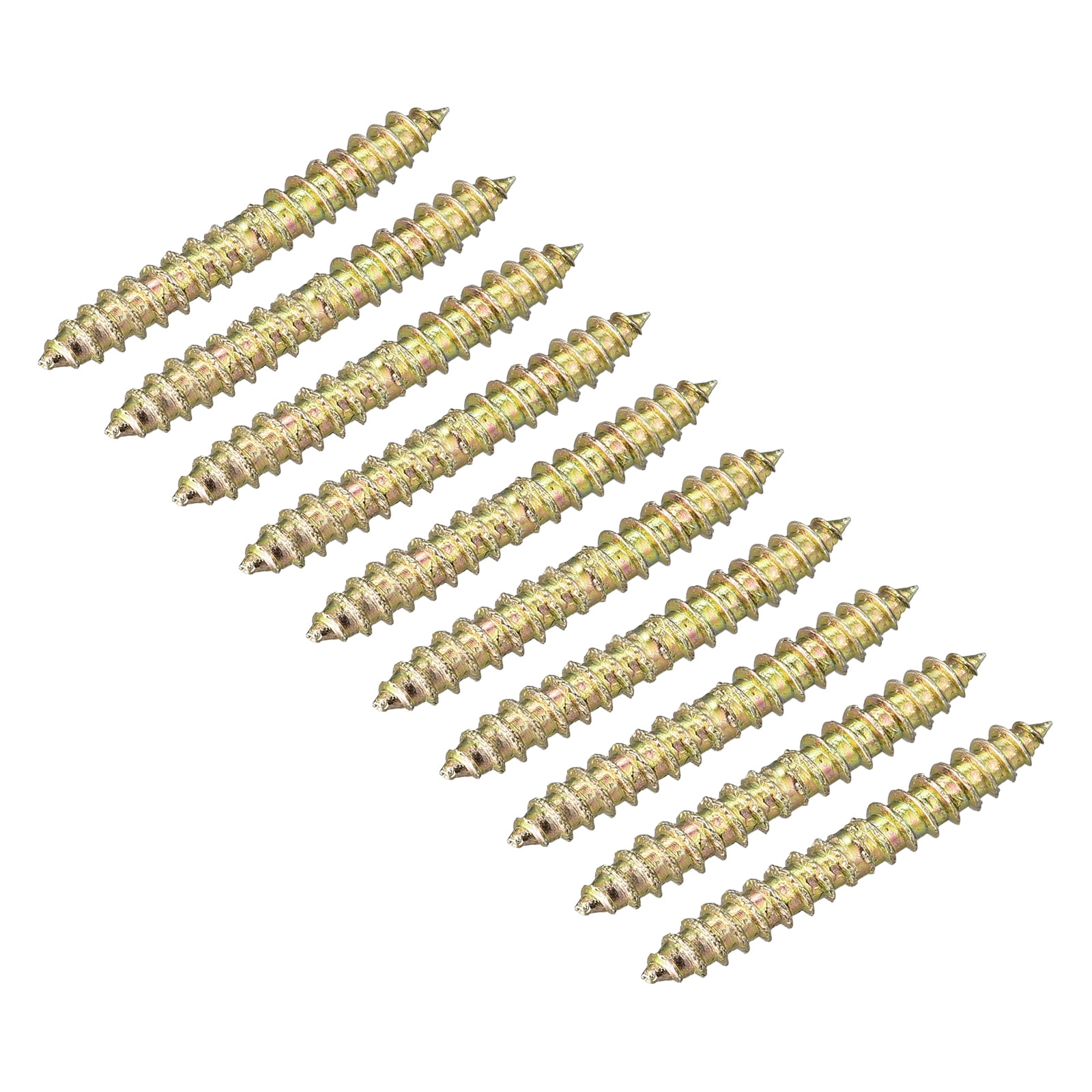 4x18mm Hanger Bolts, 50 Pack Double Ended Self-Tapping Thread Dowel Screws