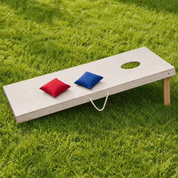 TPUFO 4x2 ft Wooden Cornhole Board, Bean Bag Toss Game with 2 Bean Bags