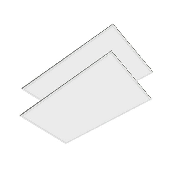 4x2’ Flat Panel LED Light 5 Power/CCT Adjustable 35/40/50/60/72W, 5700k,120-277V, 9450 Lumens Drop Ceiling Lay in Fixture Recessed light for Home Office Super Bright UL/DLC (2 Pack)