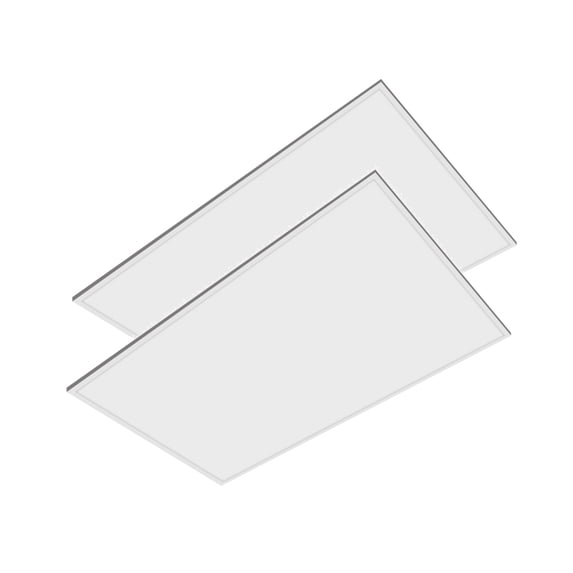 4x2’ Flat Panel LED Light 5 Power/CCT Adjustable 35/40/50/60/72W, 5700k,120-277V, 9450 Lumens Drop Ceiling Lay in Fixture Recessed light for Home Office Super Bright UL/DLC (2 Pack)