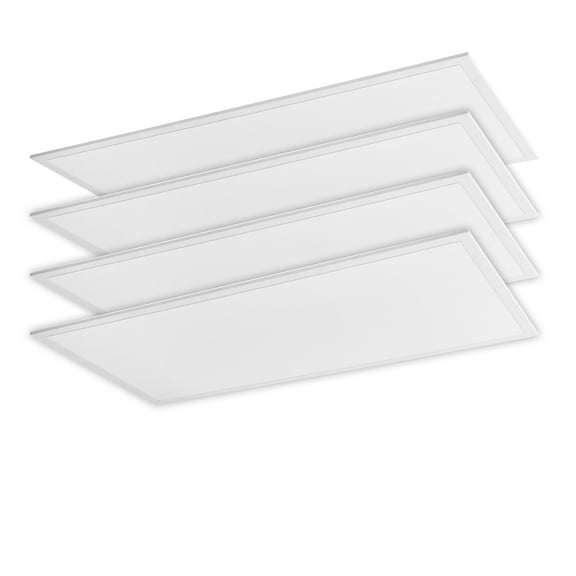 4x2’ Flat Panel LED Light 5 Power/CCT Adjustable 35/40/50/60/72W, 5700k,120-277V, 9450 Lumens Drop Ceiling Lay in Fixture Recessed light for Home Office Super Bright UL/DLC (4 Pack)