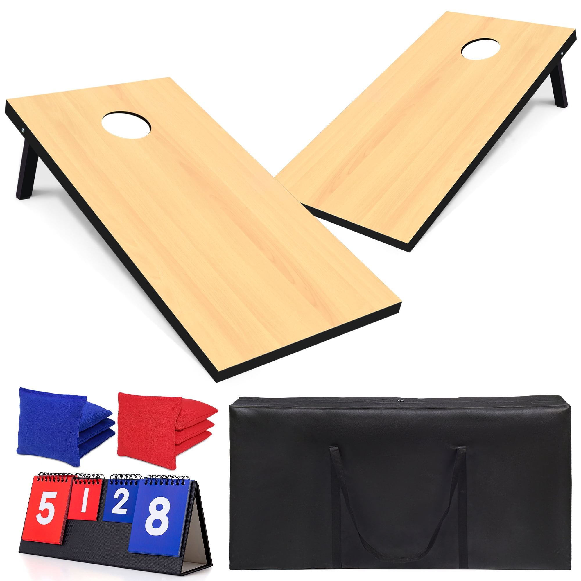 Sac De Transport Pour Sacs Cornhole - 2 étuis PVC Transparent, Contient 8 Sacs, Rangement Jeu De Lancer