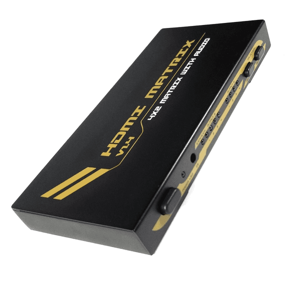 4x2 HDMI Matrix Switch with SPDIF Audio Extractor, 4K UHD 3D 1080p