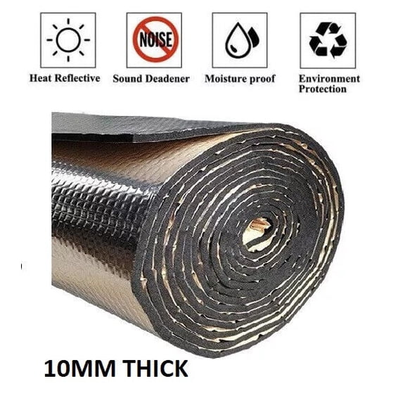 4x20 Sound Deadener Noise Proof Deadening Mat Car Heat Shield Insulation 10mm