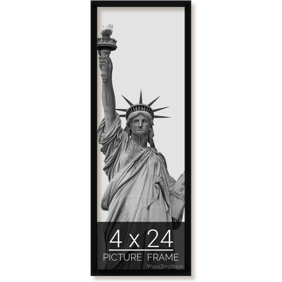 4x24 Black Picture Frame for Puzzles Posters Photos or Artwork