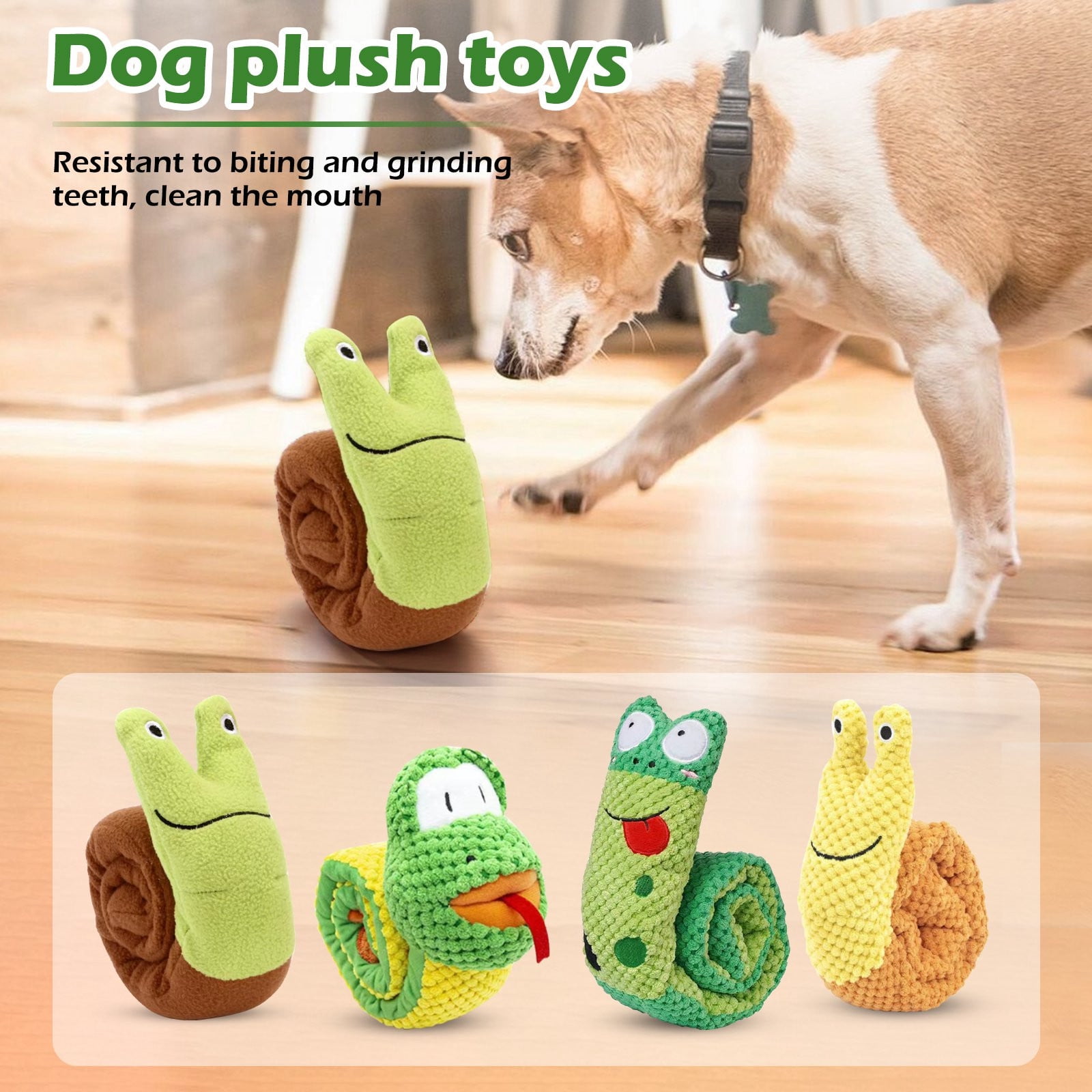 4x28 Inch Enrichment Snuffle Squeaky Dog Toy for Teething and Boredom ...