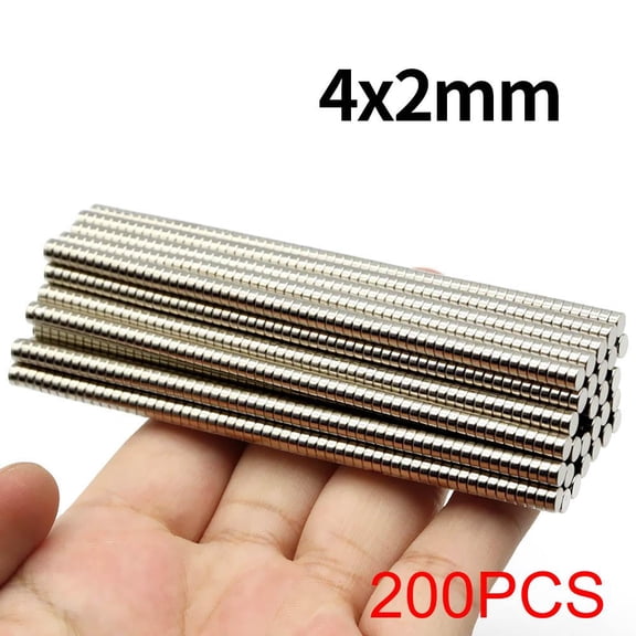 4x2mm Neodymium Magnet N35 Strong NdFeB Round Permanent Magnets for Refrigerator DIY Craft