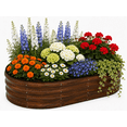 thumbnail image 1 of 4x2x1 FT Raised Garden Bed Kit, Galvanized Metal Planter Box, 1 of 8
