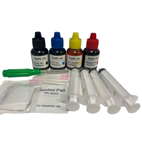 4x30ml refill ink for Canon cartridge PG-240 and CL-241 and all PIXMA printers