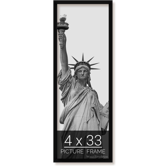 4x33 Black Picture Frame for Puzzles Posters Photos or Artwork