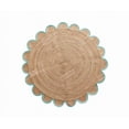 thumbnail image 1 of 4x4, 5x5, 6x6,feet Natural Jute Scallop Round Rug, Floor Scalloped Edge Rug Braided Boho Eco Large Circular Handmade Area Rugs, 1 of 5