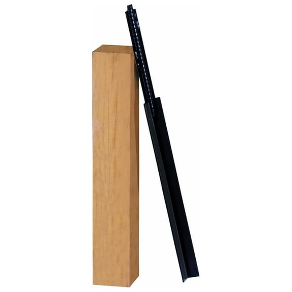 4x4 Anchor Post Kit - Pine Wood Post & Steel Drive Anchor - Mailbox Post Installation - No Digging Required - Compatible with Gibraltar Posts - APK00000