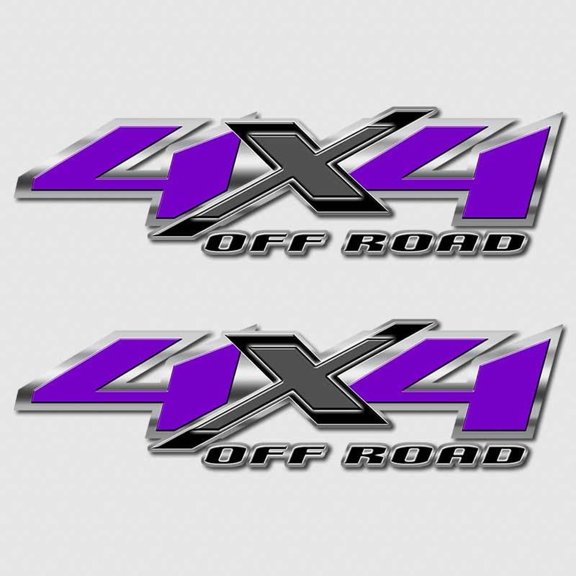 4x4 Batman Purple Chevy Truck Decals