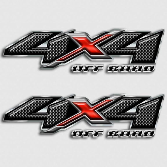 4x4 Carbon Fiber Silverado Decals